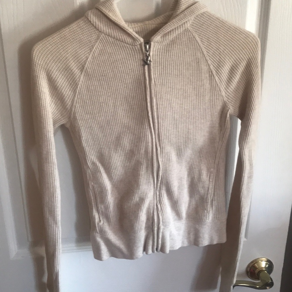 Aerie waffle zip up